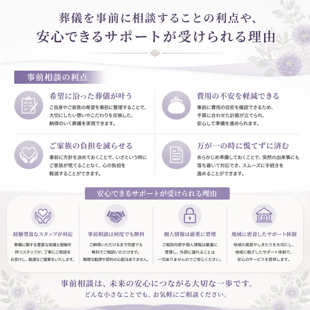 事前相談の重要性とメリット